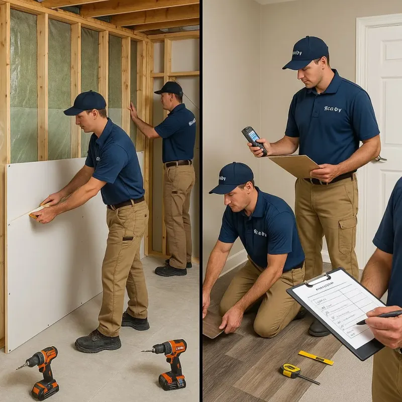 Repairs and Reconstruction process in Davie County, NC